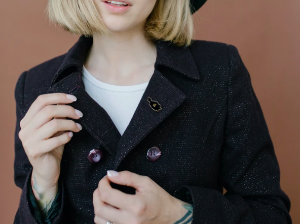 Emaljpin - Med hjärtat i Dalarna (Fri frakt)