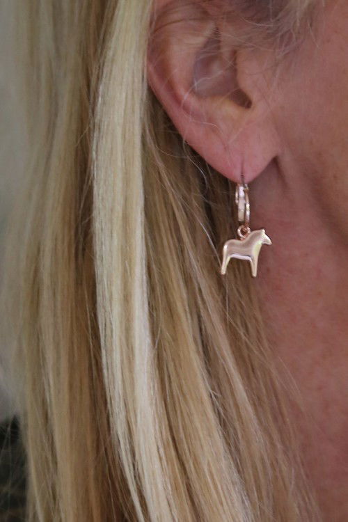 Örhängen - Dalahästar i roséguld från Anna Viktoria (Fri frakt)