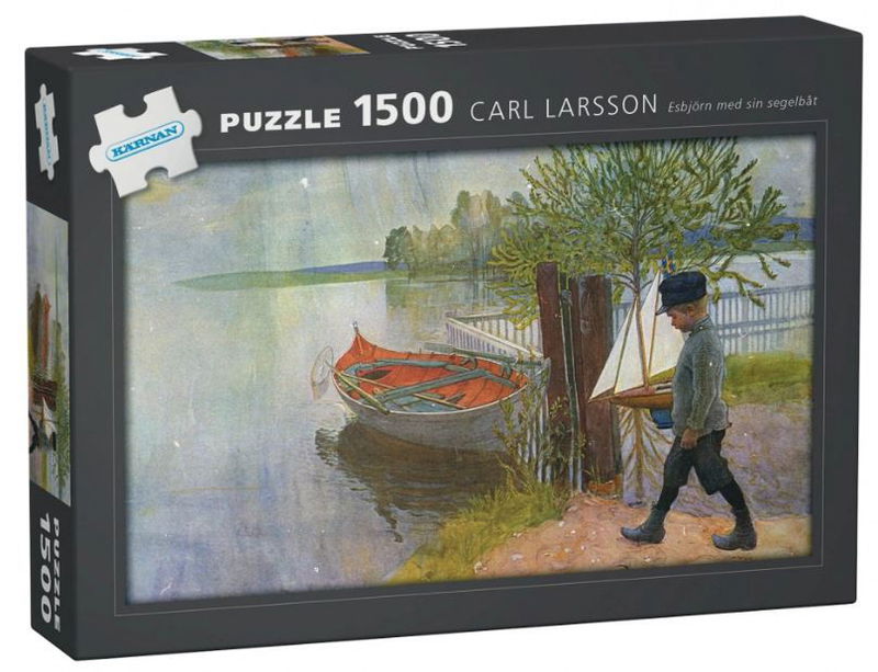 Pussel 1500 bitar - "Esbjörn med sin segelbåt" av Carl Larsson