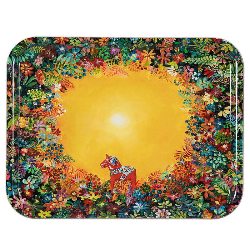 Bricka - Grytnäsljus 27x20 cm 