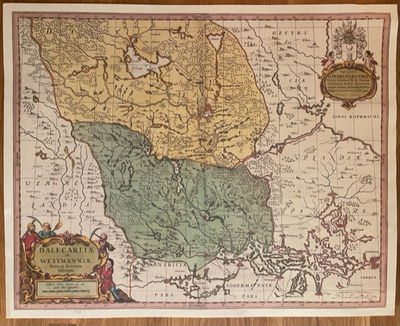 Karta Dalarna 1620 (Upplaga 1/532)