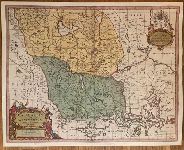 Karta Dalarna 1620 (Upplaga 1/532)