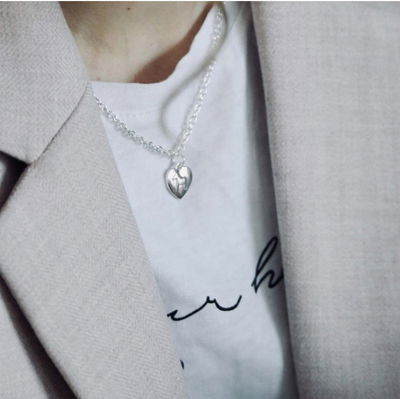 Halsband - Hjärta med dalahäst