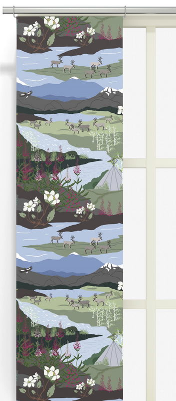 Panel Curtains - Fjällvandring 43x240 cm 2-Pack