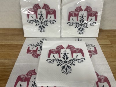 Servetter 25 pack - Dalarna Design 33x33 cm