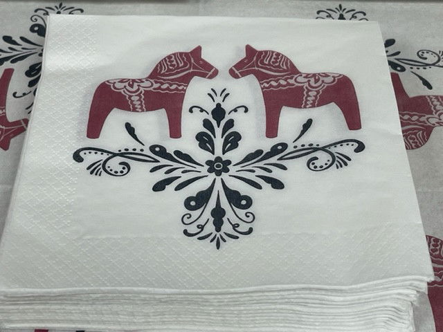 Servetter 25 pack - Dalarna Design 33x33 cm