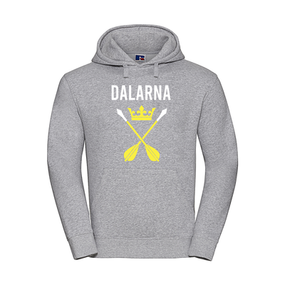 Hoodie - Huvtröja med "Dalpilarna" Dalarnas landskapsflagga