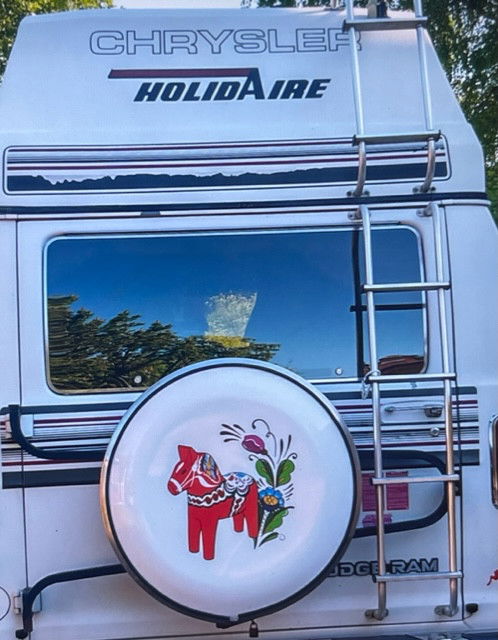 Bildekor - Dalahäst/kurbits för bil, husvagn och husbil