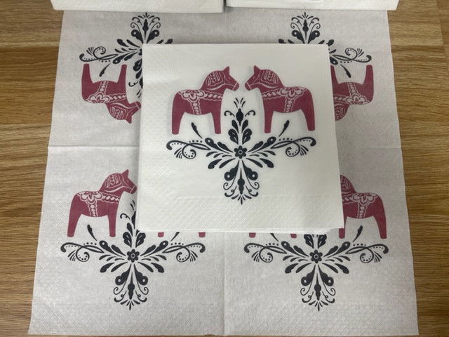 Servetter 25 pack - Dalarna Design 33x33 cm