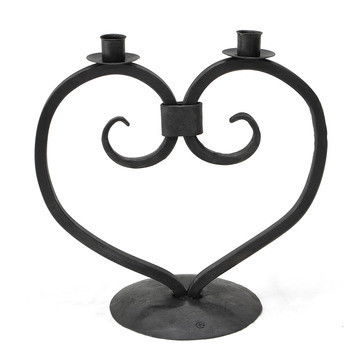 Hjärtljusstake i smide (Två storlekar)