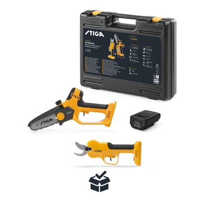 Stiga batteridriven sekatör och såg SP 100e Kit