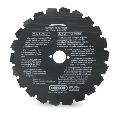 Oregon Röjklinga diameter 200 mm centrumhål 25,4 mm