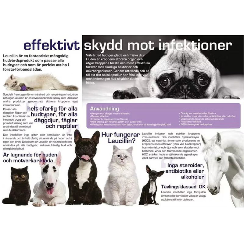 Leucillin – Effektiv, naturlig och säker sårrengöring för hundar