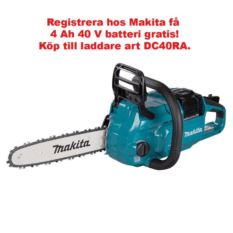 Makita Kedjesåg XGT 40 Volt, 12" svärd