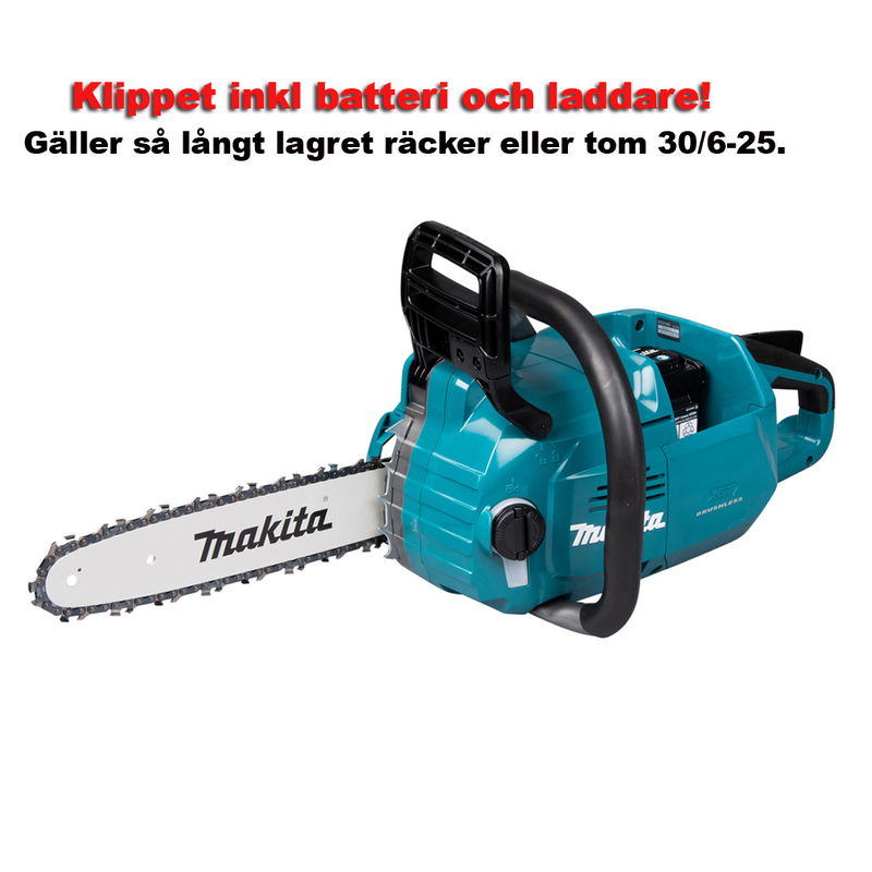 Makita kedjesåg XGT 40 Volt med batteri och laddare