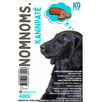 K9 Design Nom Noms Kaninpaté 400 gram