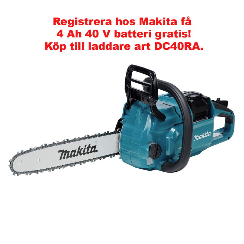 Makita Kedjesåg XGT 40 Volt, 14" svärd