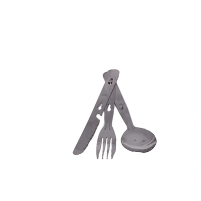 Bestickset camping 3 delar kniv, gaffel och sked