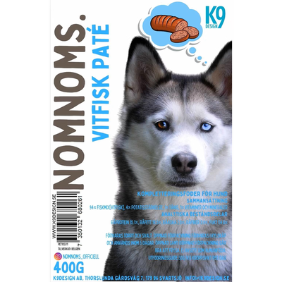 K9 Design Nom Noms Vitfiskpaté 400 gram