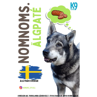 K9 Design Nom Noms Älgpaté 400 gram