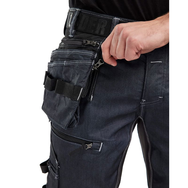 1990X  Hantverksbyxa stretch X1900 marineblå/svart