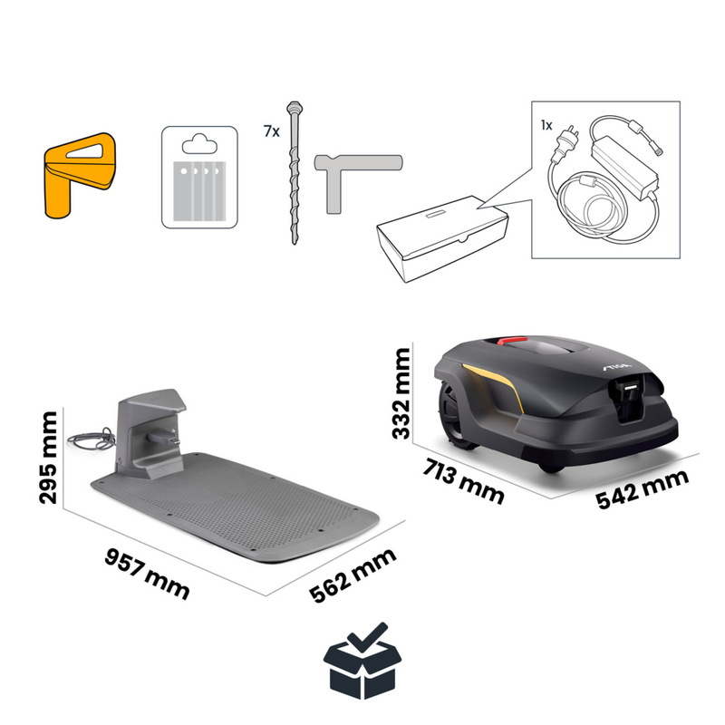 Stiga robotgräsklippare kabelfri HDR kamera A100V, 10 000 kvm