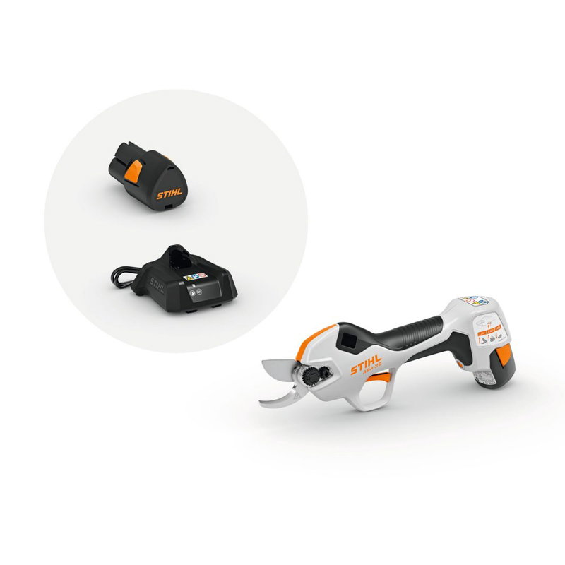 STIHL ASA 20 batteridriven sekatör – komplett set med AS 2-batteri och AL 1-laddare