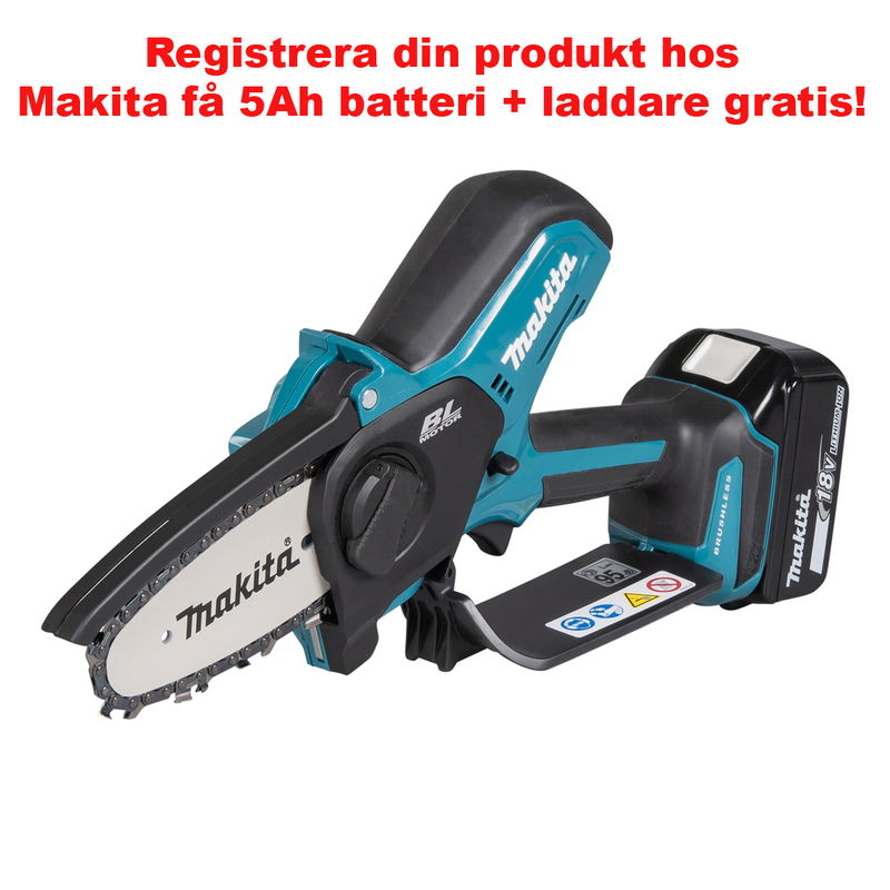 Makita Grensåg LXT 18 Volt, 4" svärd