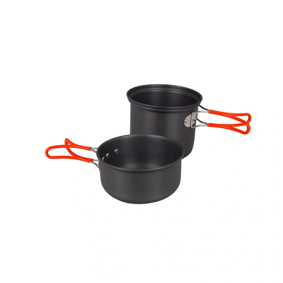 Kokkärl för camping  2 -set 0,9 & 0,5 liter