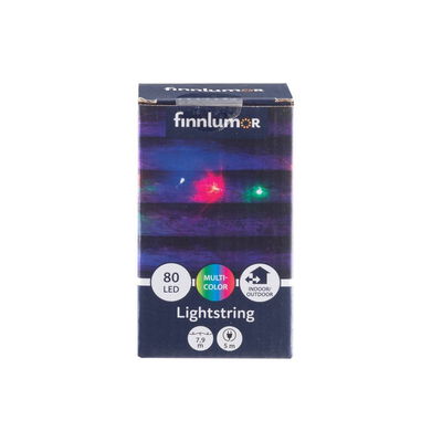 Finnlumor Ljusslinga 80 LED flerfärgad