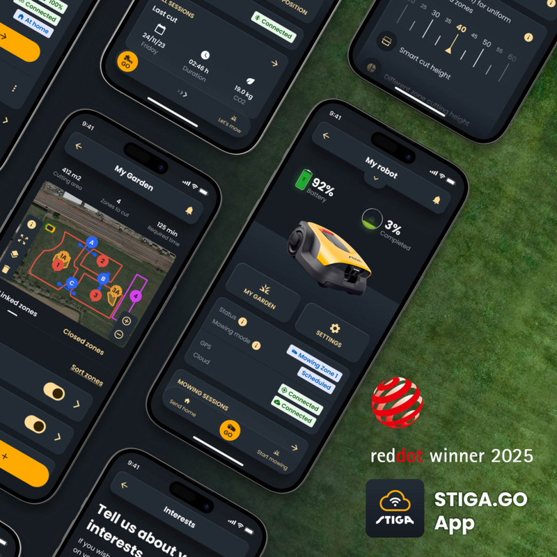 Stiga kabelfri robotgräsklippare med HDR kamera A 10 V, 1000 kvm