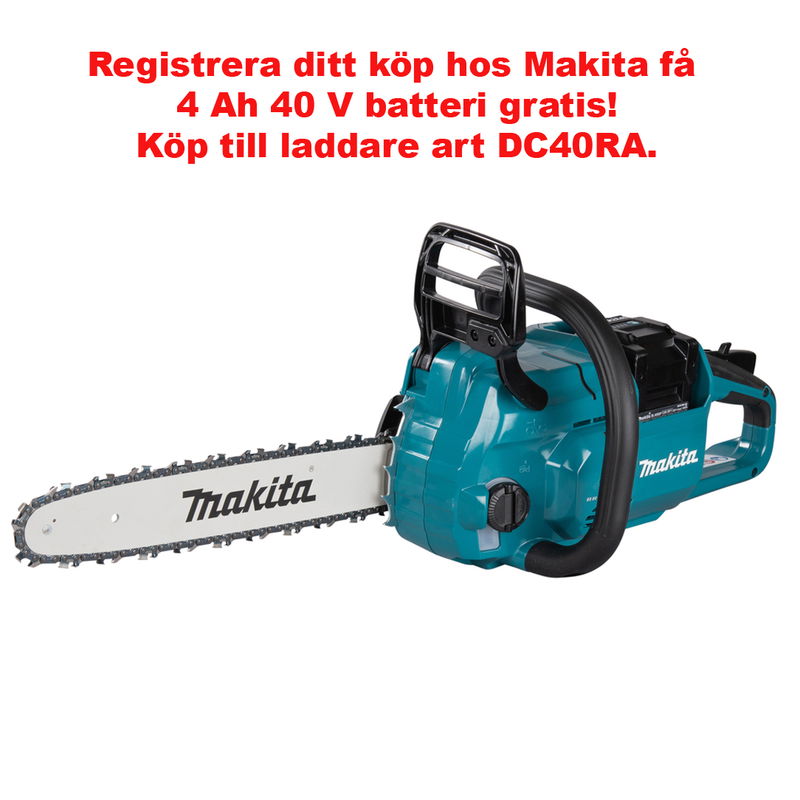 Makita Kedjesåg XGT 40 Volt, 14" svärd
