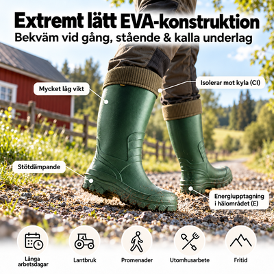 Universal – Extremt lätt unisexstövel med långt skaft