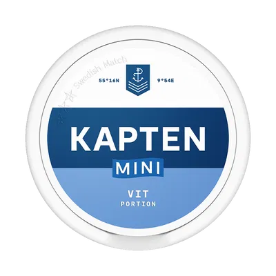 Kapten Vit Portion Mini fram