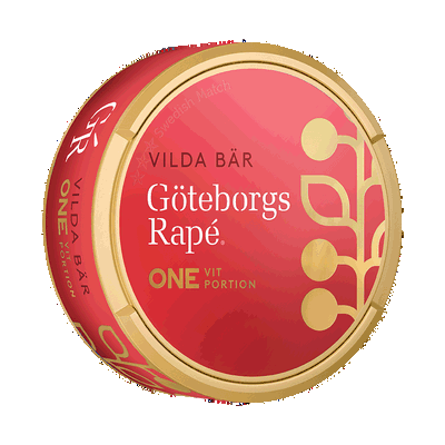Göteborgs Rapé ONE Vilda Bär Vit Portion