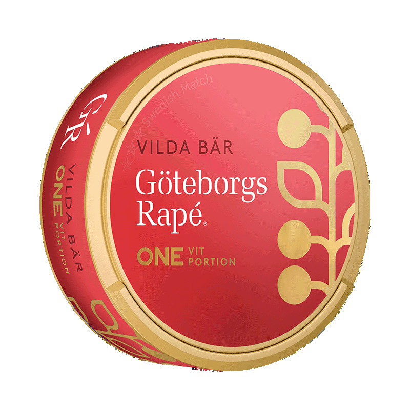 Göteborgs Rapé ONE Vilda Bär Vit Portion