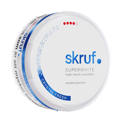 Skruf Superwhite Crystal Fresh Extra Strong