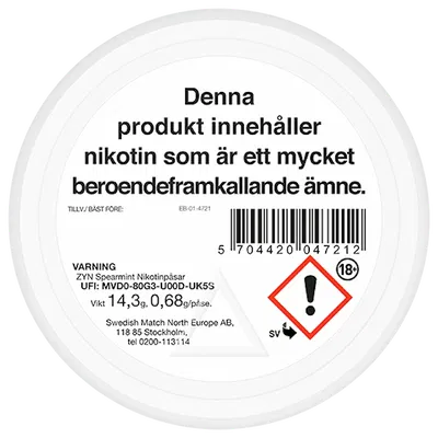 ZYN Spearmint Slim Normal