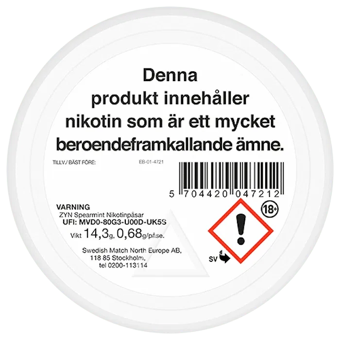 ZYN Spearmint Slim Normal