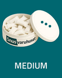Snusdosa med tre pluppar för styrkan medium