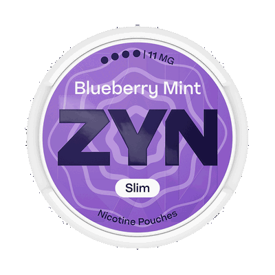 ZYN Blueberry Mint Slim Extra Strong fram