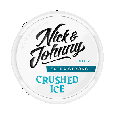 Nick & Johnny Crushed Ice Extra Strong White Portion fram