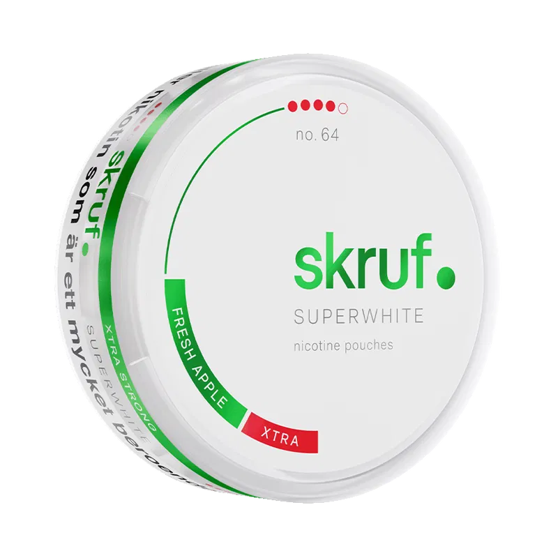 Skruf Superwhite No. 64 Fresh Apple Xtra Strong