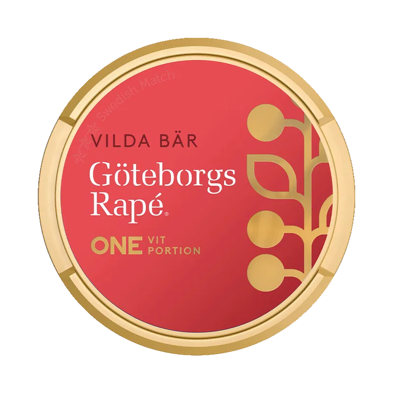 Göteborgs Rapé ONE Vilda Bär Vit Portion