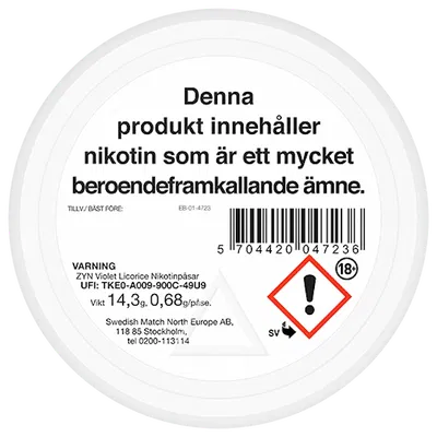 ZYN Violet Licorice Slim Normal