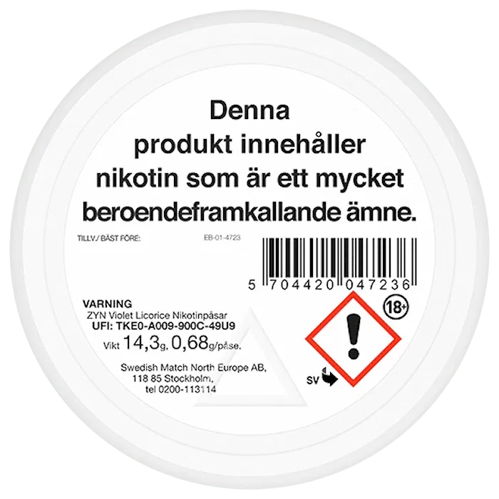 ZYN Violet Licorice Slim Normal