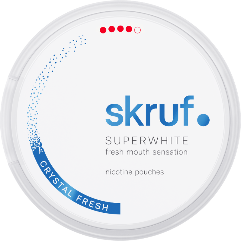Skruf Superwhite Crystal Fresh Extra Strong