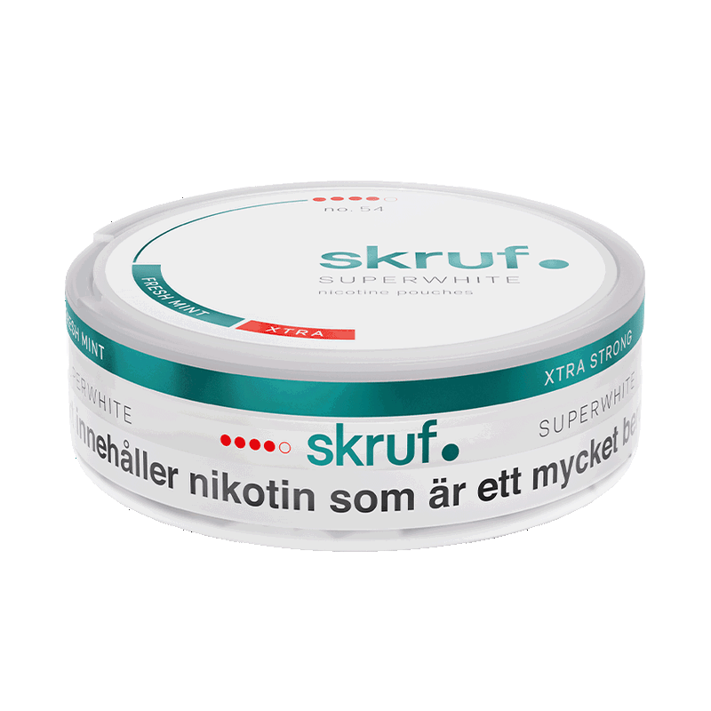 Skruf Superwhite No. 54 Fresh Mint Xtra Strong