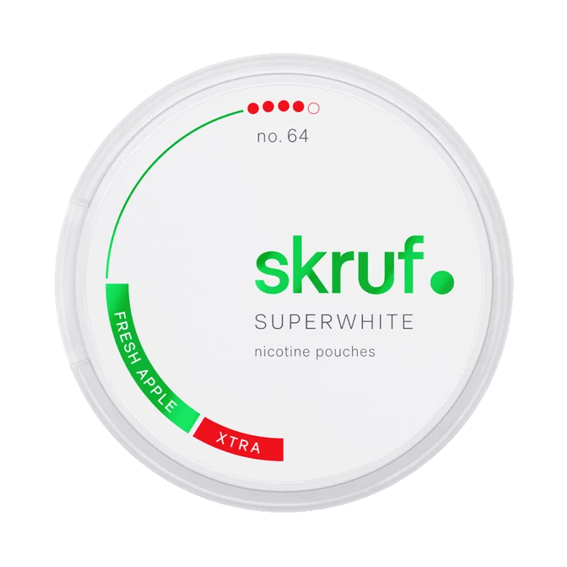 Skruf Superwhite No. 64 Fresh Apple Xtra Strong