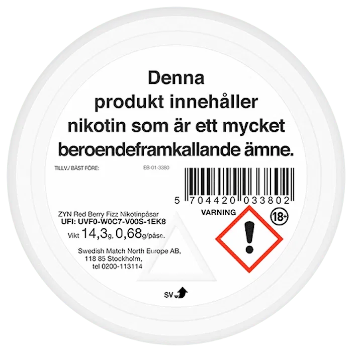 ZYN Red Berry Fizz Slim Strong